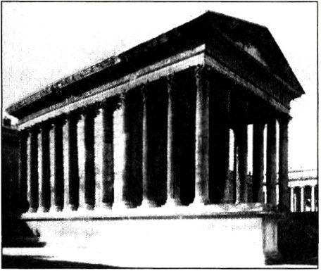 Ναός της Fortuna Primigenia στην Πραινέστη (περ. 80 π.Χ.). Τυπικός ρωμαϊκός ναός.