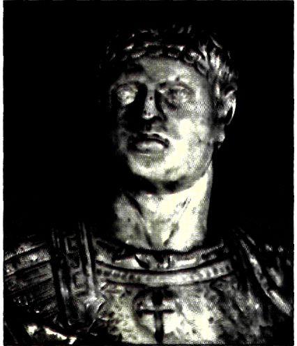 Μικρή προτομή από χαλκηδόνιο λίθο του  Μ.Κωνσταντίνου (αρχές 4ου αι.). Με τις ενέργειες του προστάτευσε το Χριστιανισμό και άνοιξε νέους ορίζοντες για το μέλλον της αυτοκρατορίας. (Παρίσι, Εθνική Βιβλιοθήκη) 