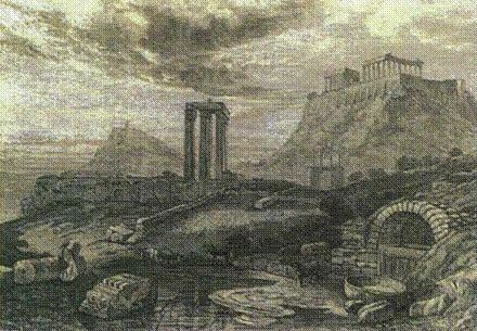 Οι στύλοι του Ολυμπίου Διός και η Ακρόπολη