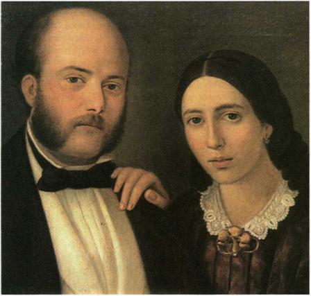 Δημήτριος Καλλιβωκάς (1806-1877), Προσωπογραφία ανδρόγυνου (π.1858), Εθνική Πινακοθήκη